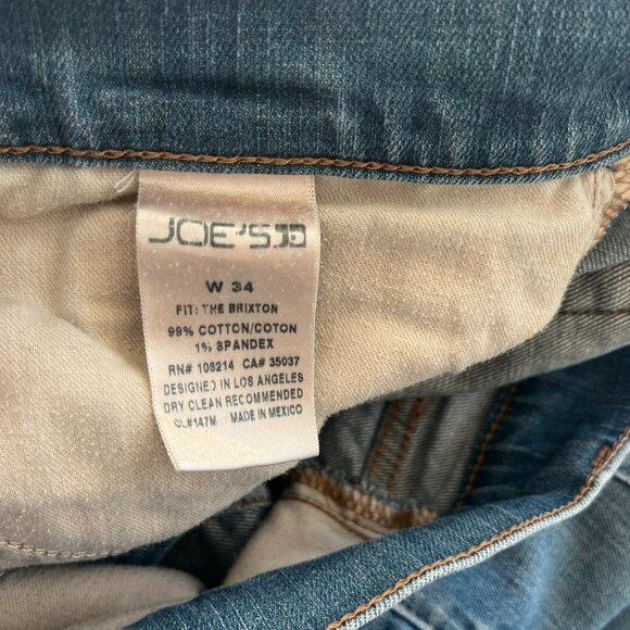 Joe's Jeans Brixton Straight Leg Jeans Sz 34/32 - Picture 3 of 4